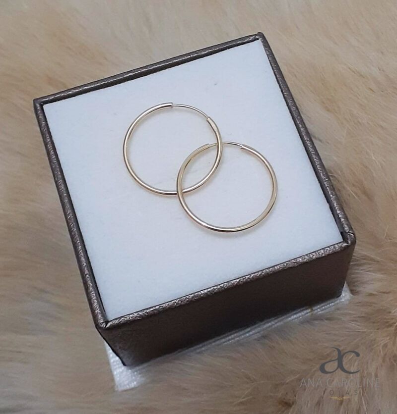 Brinco Argola em Ouro 18k